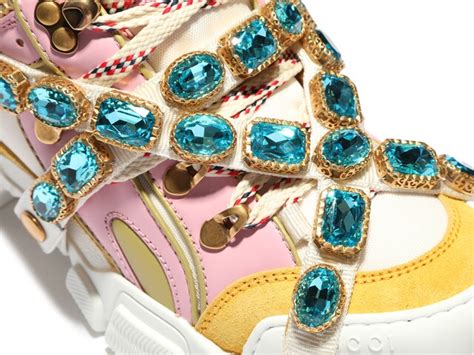 gucci platforms sneakers with jewels